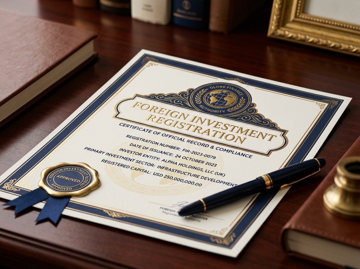 Service detail image: "Pendirian PMA / PMDN", close-up of process/document. Navy/gold editorial.